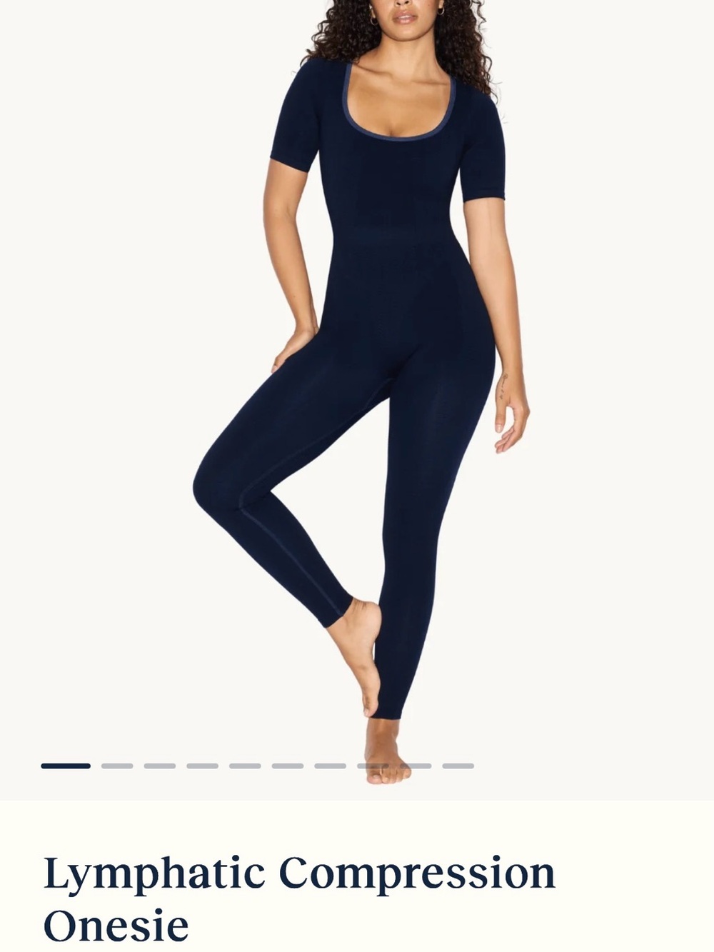 Cean Lymphatic Compression Jumpsuit Onesie Royal Navy Blue